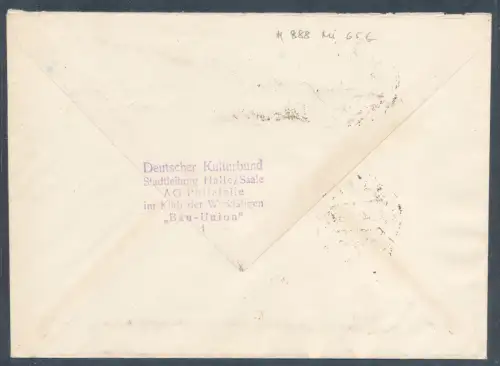 DDR. NN.-Ortsbrief mit Me.F. Mi.-Nr. 888