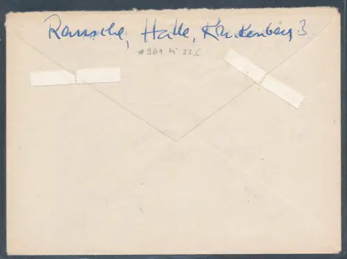 DDR. NN.-Ortsbrief mit Me.F. Mi.-Nr. 967