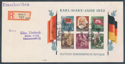 DDR, FDC. Mi.-Nr. Block 8 + 9 A/B FA.weigeltBPP.