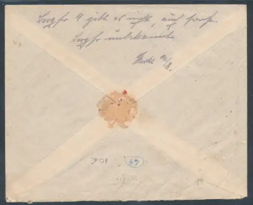 Memel EF. Mi.-Nr. 68 auf Fernbrief.