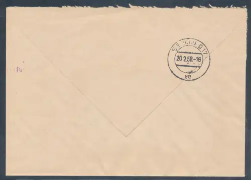 DDR.ZKD-Brief mit AFS. Regierung der DDR.