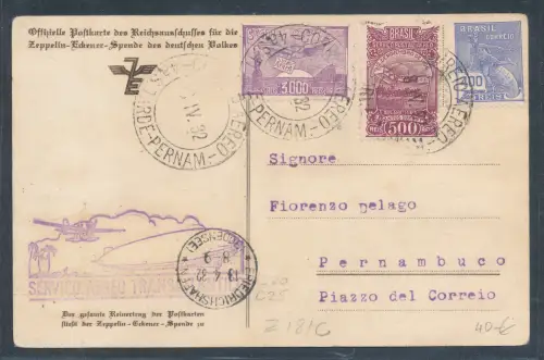 Zeppelin-Karte Brasil 1932