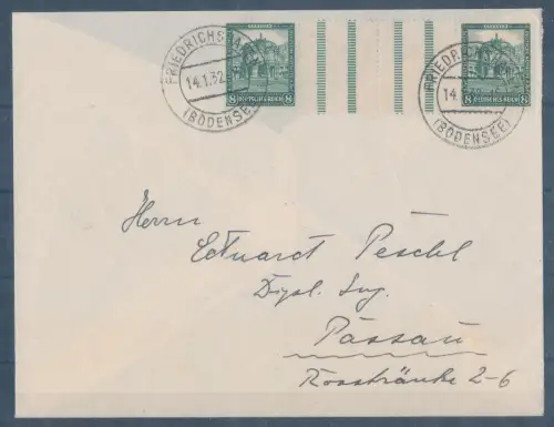 DR. Mi.-Nr. WZ  5 auf Fernbrief, FA. SchlegelBPP.