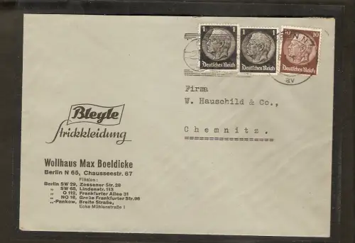 DR. Reklame-Brief, Bleyle Strickkleidung Wllhaus, M. Boeldicke, Berlin.