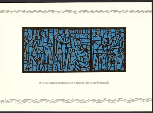 DDR - Gedenkblatt, Widerstandsorganisation B10-1983