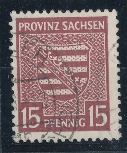 SBZ- Provinz Sachsen Mi.-Nr. 80 Xa gestempelt, FA. StröhBPP