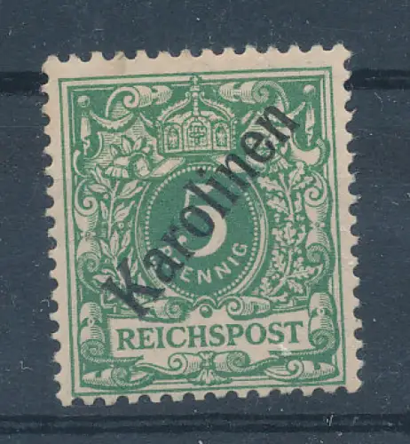 Karolinen, Mi.-Nr. 2 I ungebraucht, FA. Jäschke.-L.BPP.