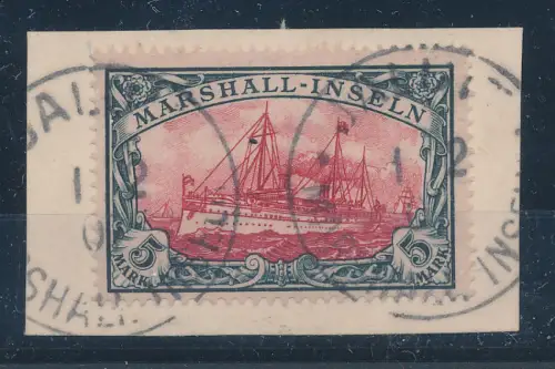 Marshall-Inseln, Mi.-Nr. 25 gestempelt auf Briefstück, FA. Jäschke-L.