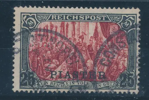 Dt. Post in der Türkei, Mi.-Nr. 23 I/I gestempelt, FA. Jäschke-L.