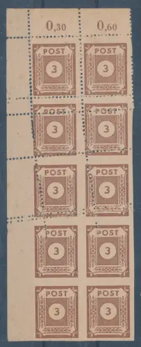 SBZ-Ost-Sachsen Mi.-Nr. 56 a Uu/U postfrisch, FA. Dr. Jasch
