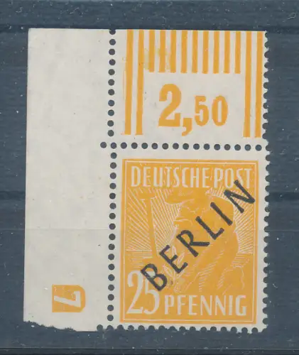 Berlin  Mi.-Nr. 10 W OR DZ, postfrisch, Befund SchlegelBPP
