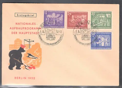 DDR-FDC: Berlin-Aufbau (1952)