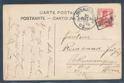 Schwiez, Schiffpost Lindau/Bodensee-Wien