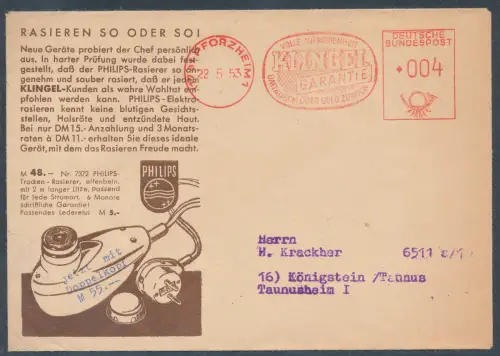 DR. Reklame-Brief, Philips mit AFS.