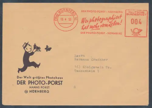Bund. Reklame-Brief, Der Photo-Porst Nürnberg mit AFS.