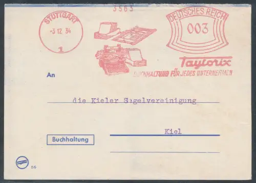 DR. Reklame-Karte, Buchhaltung Taylorix Stuttgart mit AFS.