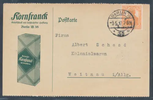 DR. Reklame-Karte, Kornfranck Berlin