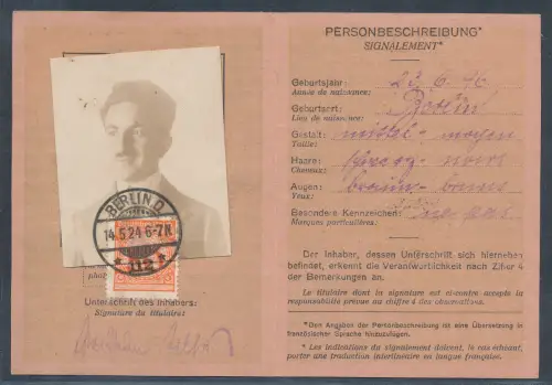 DR. EF. Mi.-Nr. 342 auf Frankierte-Ausweis.