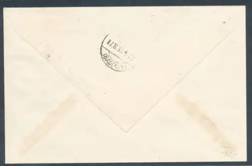 DR. EF. Mi.-Nr. 671 auf R.-Fernbrief mit Ak.-St.