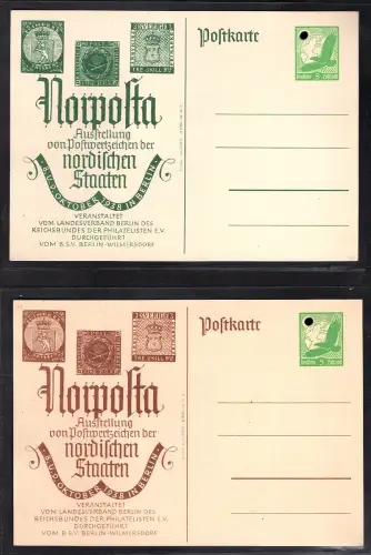 DR. Privatganzsache Norposta PP142-C39/01-02 ungebraucht.