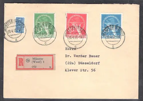 Berlin. Mi.-Nr. 68-70 portorichtig als R.-Satzbrief gelaufen, sign. SchlegelBPP.