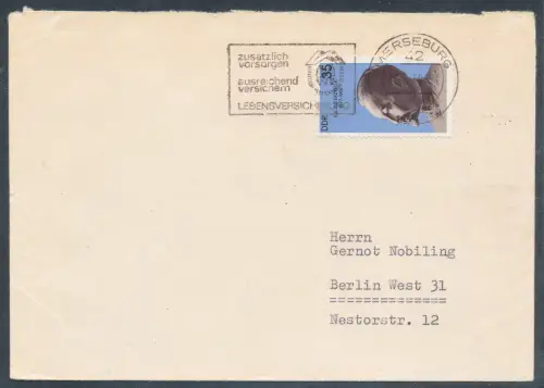 DDR. EF. Mi.-Nr. 2253 auf Fernbrief.