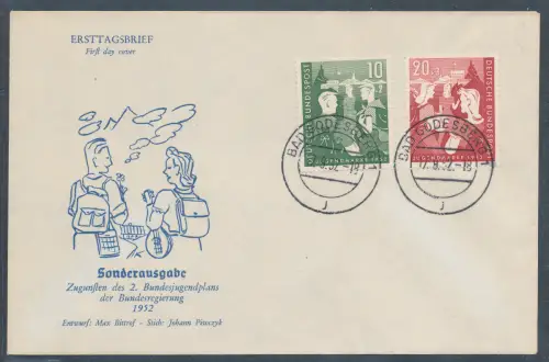 Bund FDC. Mi.-Nr. 153-154