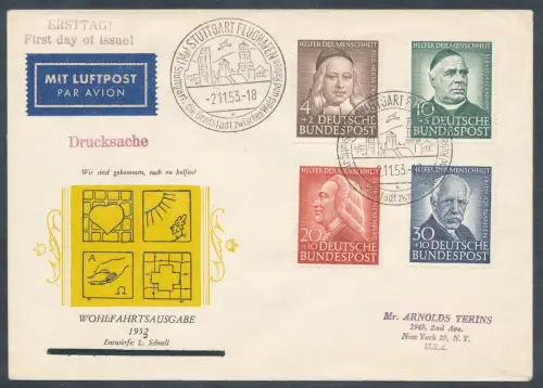 Bund. FDC. Mi.-Nr. 173-176 