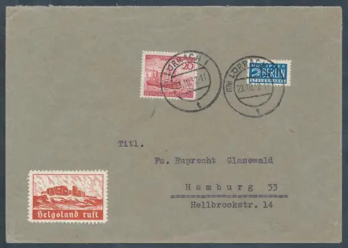 Bund. EF. Mi.-Nr.152 auf Fernbrief.