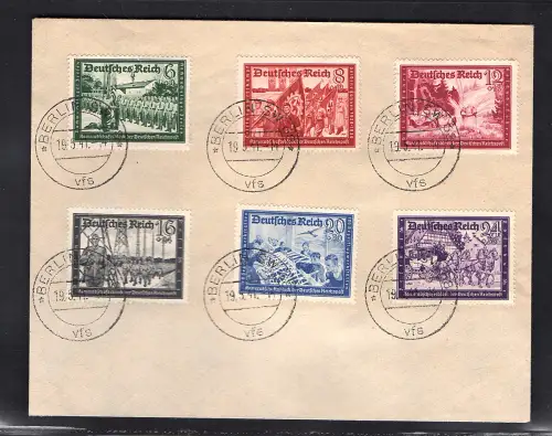 DR. FDC. Mi.-Nr. 773-779 mit FA. SchlegelBPP.