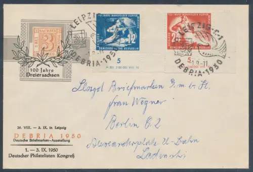 DDR. FDC. Mi.-Nr. 273-274 mit DV. als Fernbrief gelaufen.