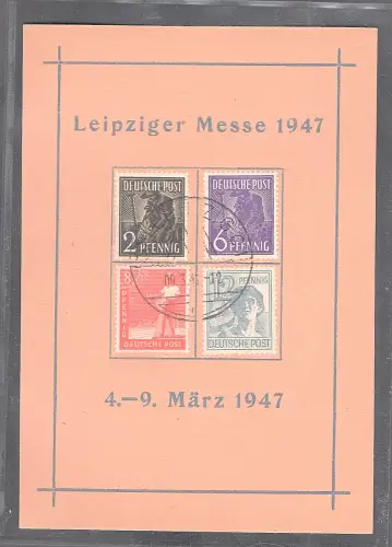 Ereigniskarte Leipziger Messe 1947.