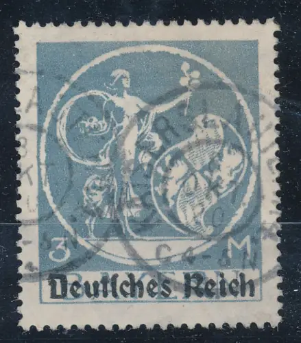 DR. Mi.-Nr. 134 I mit AF IX, gestempelt, KB. FleinerBPP.