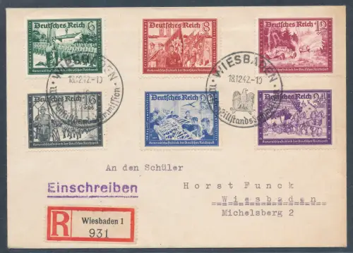 DR. Mi.-Nr. 773-778 auf R.-Ortsbrief.