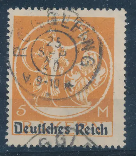 DR. Mi.-Nr. 136 I mit PF. XIII, gestempelt, Befund FleinerBPP.