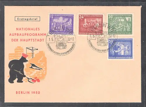 DDR. FDC. Mi.-Nr.303-306