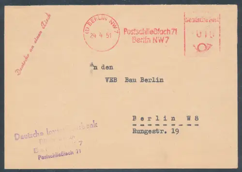 DDR., Losungsstempel "Deutsche an einen Tisch"