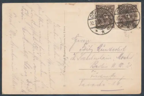 DR., Ortskarte mit  MeF.  Mi.-Nr.231 b/231 b, Befund BechtoldBPP.