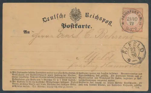 DR., EF. Mi.-Nr. 8 als Fernkarte gelaufen.