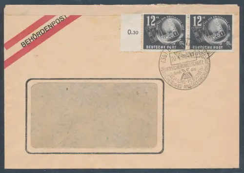 DDR. Me.F. Mi.-Nr. 245 als Fernbrief gelaufen.