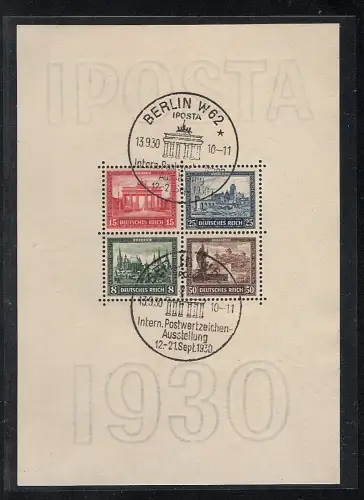 DR. Mi.-Nr. Block 1, gestempelt, FA, SchlegelBPP.