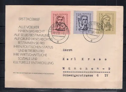 DDR - FDC Mi.-Nr.548 - 550 auf amtlichen FDC - Umschlag.