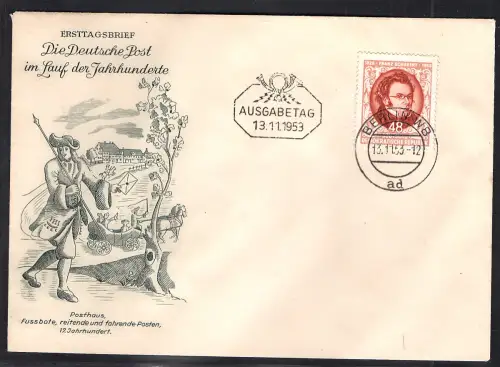 DDR. FDC. Mi.-Nr. 404 Franz Schubert 