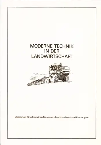 DDR - Gedenkblatt, Moderne Technik in der Landwirtschaft, A3-1978