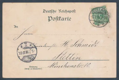Ansichtskarte, Gruss aus Gollnow