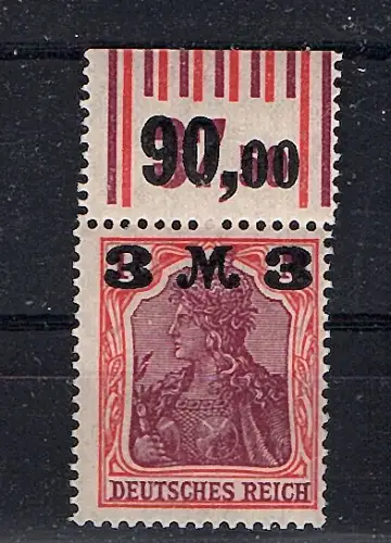DR. Mi.-Nr. 155 Ib postfrisch mit OR. 1`4´1/1`1 Walzenstriche. FA. WeinbuchBPP.