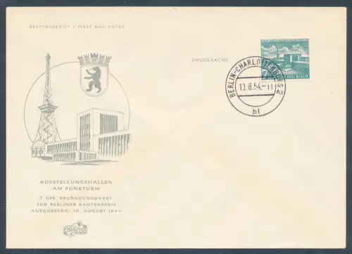 Berlin FDC. Mi.-Nr. 121,  FA. SchlegelBPP.