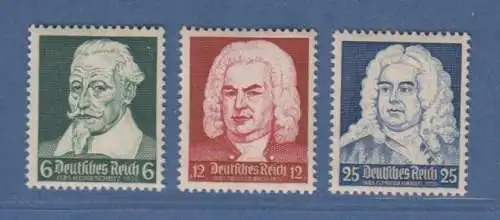 Deutsches Reich 1935 deutsche Komponisten. Mi.-Nr. 573-575 Satz einwandfrei **