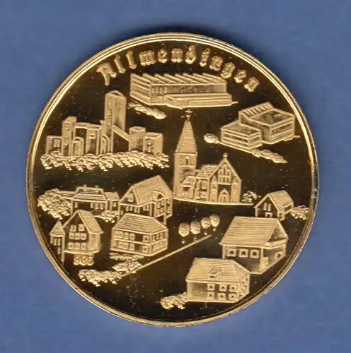 Goldmedaille Allmendingen Alb-Donau-Kreis 1979 10,70g Gold Au986