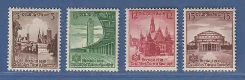 Deutsches Reich 1938 Dt. Turn- und Sportfest Mi.-Nr. 665-668 Satz einwandfrei **